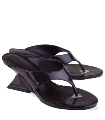SANDÁLIA SALTO MÉDIO ANABELA SCHUTZ ROXO
