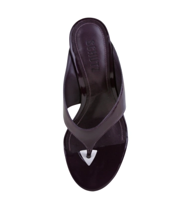 SANDÁLIA SALTO MÉDIO ANABELA SCHUTZ ROXO