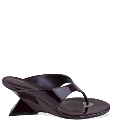 SANDÁLIA SALTO MÉDIO ANABELA SCHUTZ ROXO
