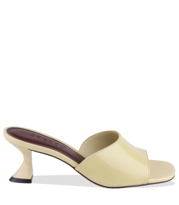 SANDÁLIA SALTO MÉDIO AREZZO AMARELO