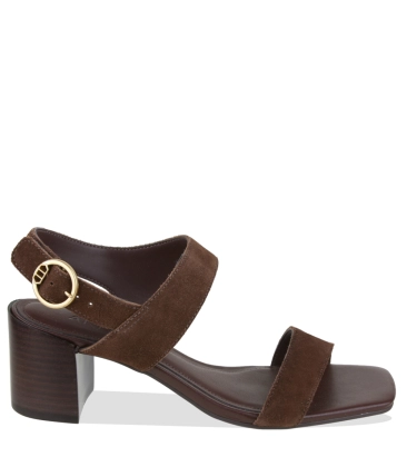 SANDÁLIA SALTO MÉDIO AREZZO MARROM