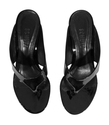 SANDÁLIA SALTO MÉDIO BETSY SCHUTZ PRETO