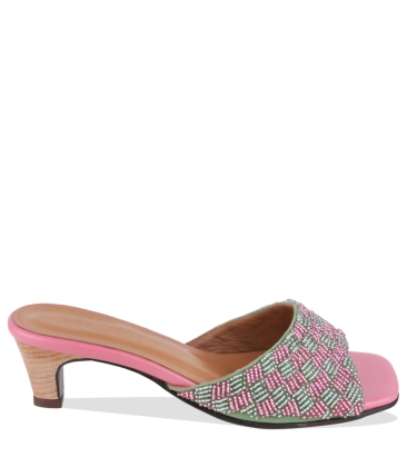 SANDÁLIA SALTO MÉDIO KIKA BOTTI ROSA