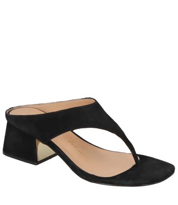 SANDÁLIA SALTO MÉDIO LUIZA BARCELOS PRETO