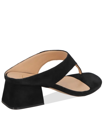 SANDÁLIA SALTO MÉDIO LUIZA BARCELOS PRETO