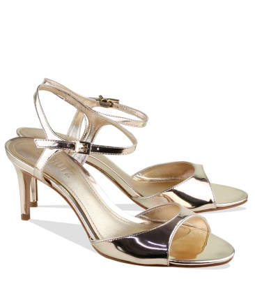 SANDÁLIA SALTO MÉDIO SCHUTZ DOURADO