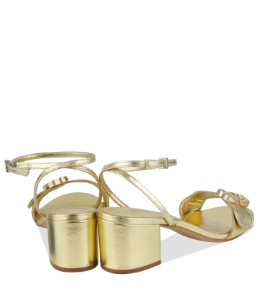 SANDÁLIA SALTO MÉDIO SCHUTZ DOURADO