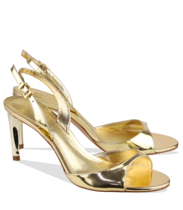 SANDÁLIA SALTO MÉDIO SCHUTZ DOURADO