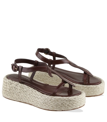 SANDÁLIA SALTO MÉDIO SCHUTZ MARROM