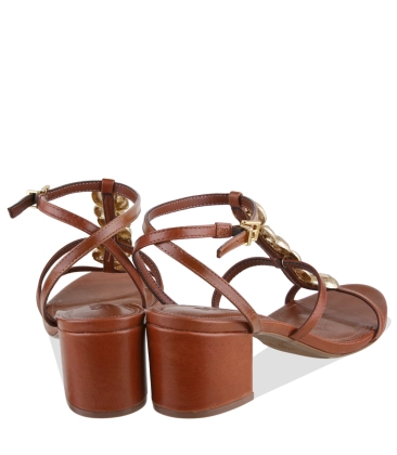 SANDÁLIA SALTO MÉDIO SCHUTZ MARROM