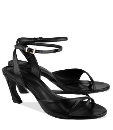 SANDÁLIA SALTO MÉDIO SCHUTZ PRETO