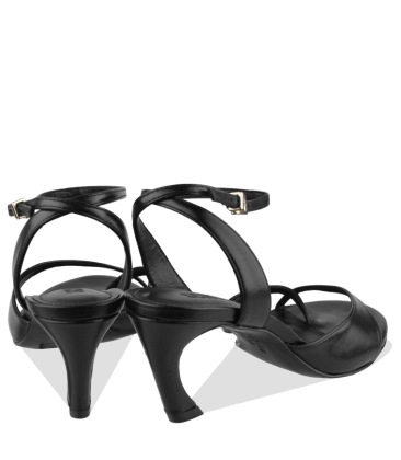 SANDÁLIA SALTO MÉDIO SCHUTZ PRETO