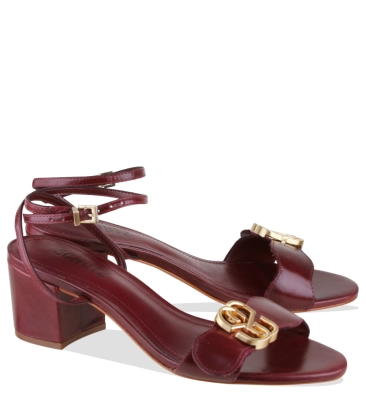 SANDÁLIA SALTO MÉDIO SCHUTZ VINHO