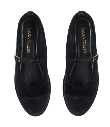 SAPATILHA VELVET PAULA TORRES PRETO