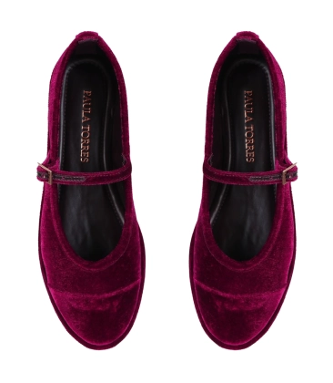 SAPATILHA VELVET PAULA TORRES VINHO