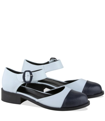 SAPATO BONECA SALTO BAIXO GABI MANOLITA AZUL