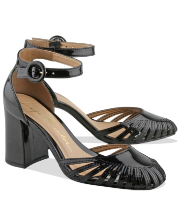 SAPATO DORSEY SALTO MÉDIO LUIZA BARCELOS PRETO