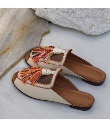 SAPATO MULE ABERTO OLGA II BOTTI BEGE