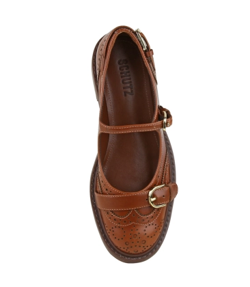 SAPATO OXFORD DAFNE MARY JANE SCHUTZ MARROM