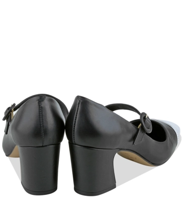 SAPATO SALTO MÉDIO LUIZA BARCELOS PRETO