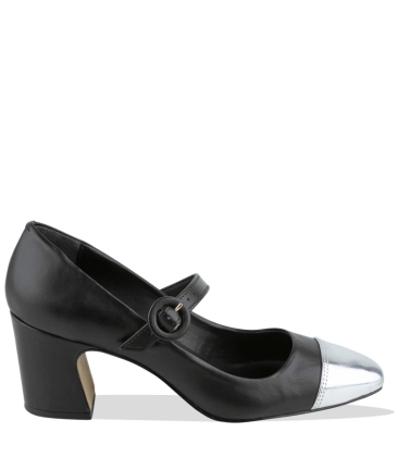 SAPATO SALTO MÉDIO LUIZA BARCELOS PRETO