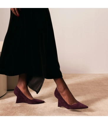 SCARPIN ANABELA SALTO ALTO LUIZA BARCELOS VINHO