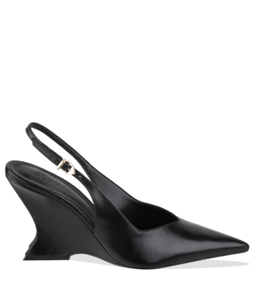 SCARPIN ANABELA SALTO ALTO SIENA BUCKLE SCHUTZ PRETO