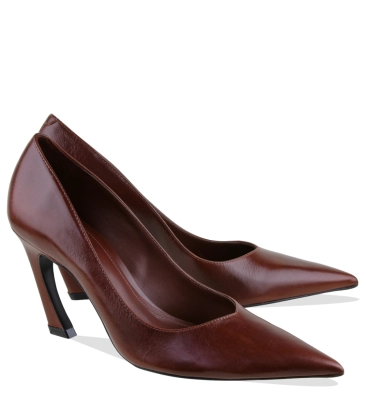 SCARPIN LEXI SALTO ALTO SCHUTZ MARROM