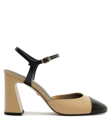 SCARPIN SALTO ALTO AREZZO BEGE