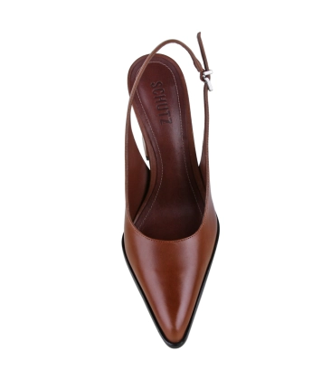 SCARPIN SALTO ALTO ELEANOR SCHUTZ MARROM