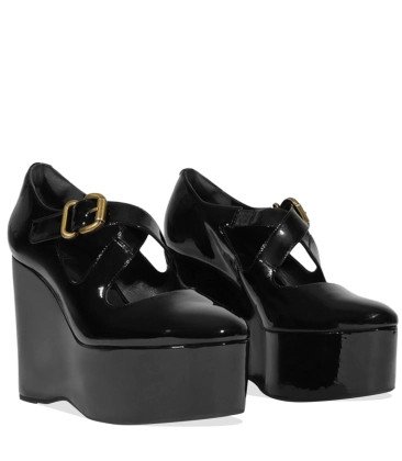 SCARPIN SALTO ALTO PLATAFORMA MYRIAM SCHUTZ PRETO