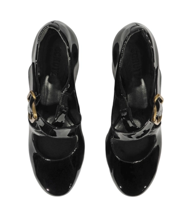 SCARPIN SALTO ALTO PLATAFORMA MYRIAM SCHUTZ PRETO