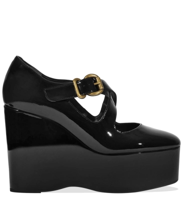 SCARPIN SALTO ALTO PLATAFORMA MYRIAM SCHUTZ PRETO