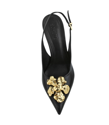 SCARPIN SALTO ALTO SLINGBACK FLORA SCHUTZ PRETO