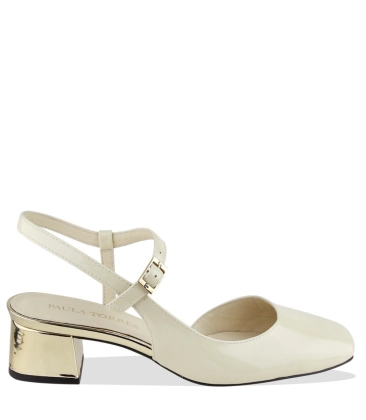 SCARPIN SALTO BAIXO BONECA ITÁLIA PAULA TORRES BRANCO