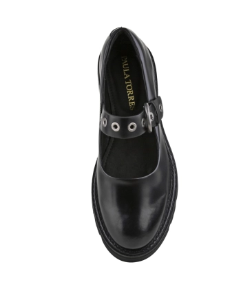 SCARPIN SALTO MÉDIO BONECA MAJU PAULA TORRES PRETO