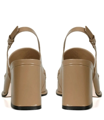 SCARPIN SALTO MÉDIO LANA PAULA TORRES BEGE