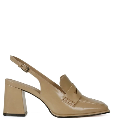 SCARPIN SALTO MÉDIO LANA PAULA TORRES BEGE