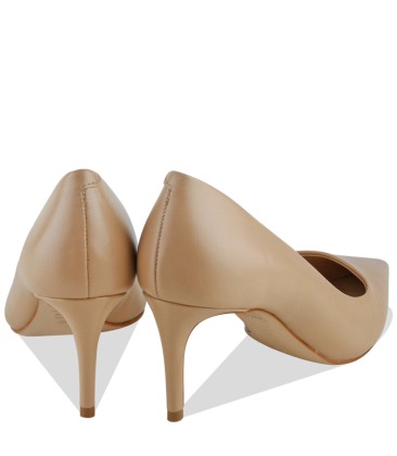 SCARPIN SALTO MÉDIO LENA SCHUTZ BEGE