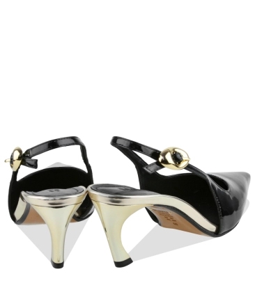 SCARPIN SALTO MÉDIO SLINGBACK SCHUTZ PRETO