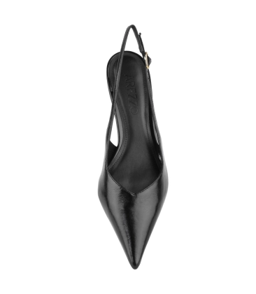 SCARPIN SALTO MÉDIO SLINGBACK AREZZO PRETO