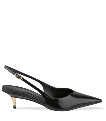 SCARPIN SALTO MÉDIO SLINGBACK AREZZO PRETO