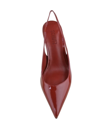 SCARPIN SALTO MÉDIO SLINGBACK LEXI SCHUTZ MARROM