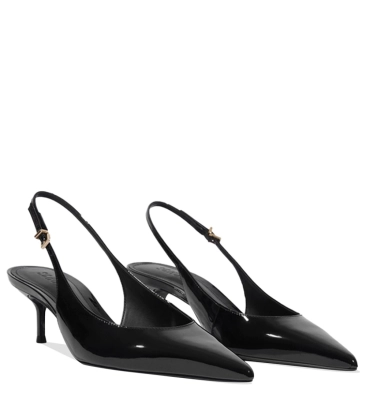 SCARPIN SLINGBACK SALTO BAIXO SCHUTZ PRETO