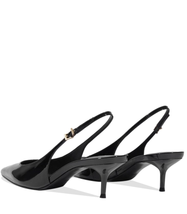 SCARPIN SLINGBACK SALTO BAIXO SCHUTZ PRETO