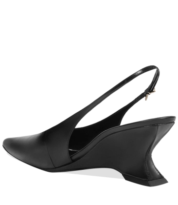 SCARPIN SLINGBACK SALTO MÉDIO SIENA SCHUTZ PRETO
