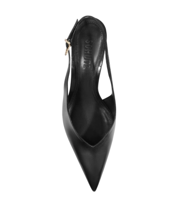 SCARPIN SLINGBACK SALTO MÉDIO SIENA SCHUTZ PRETO
