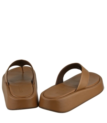 SSANDÁLIA SALTO BAIXO FLATFORM BENTANA BEGE