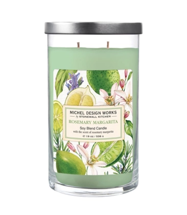 VELA AROMÁTICA COPO G 2 PAVIOS 110H ROSEMARY MARGARITA MICHEL DESIGN WORKS