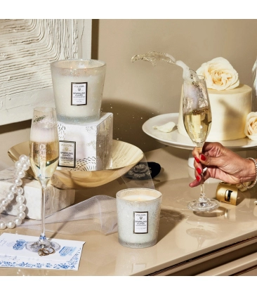 VELA AROMÁTICA COPO VIDRO CLÁSSICO 60H SPARKLING CUVEE VOLUSPA